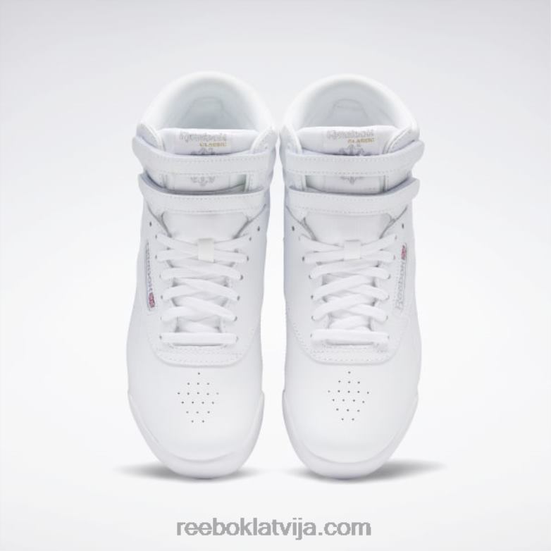 freestyle hi shoes - grade school bērni 0T4641372 Reebok balts