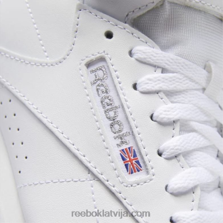 freestyle hi shoes - grade school bērni 0T4641372 Reebok balts