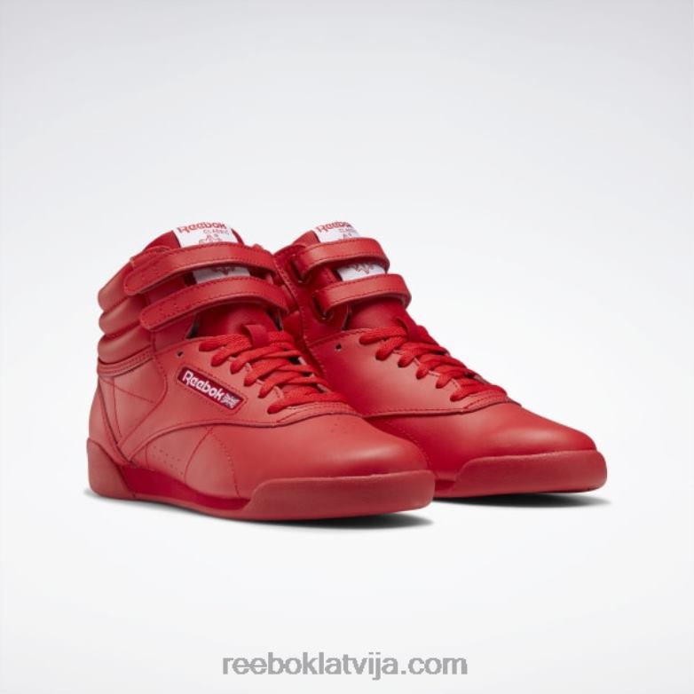 freestyle hi shoes - grade school bērni 0T4641413 Reebok vektors sarkans/ftwr balts
