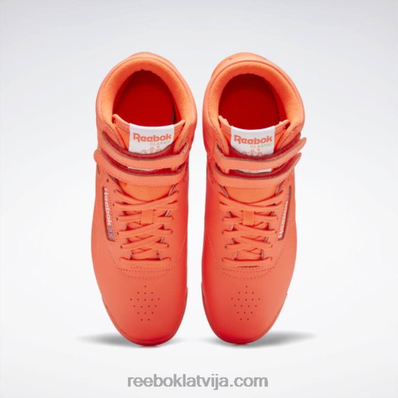 freestyle hi sieviešu apavi0T464141 Reebok oranžs uzliesmojums/ftwr balts
