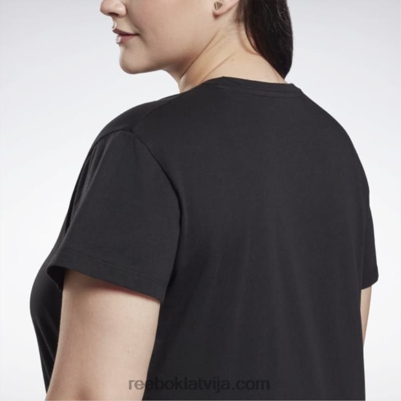 grafisks vektoru T-krekls (plus izmērs) sievietes 0T464837 Reebok melns