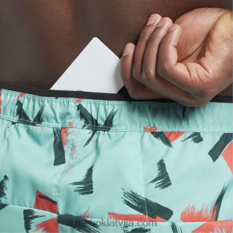 grafiskā ātruma 20 šorti vīriešiem 0T4641274 Reebok daļēji klasiska zilganzaļa