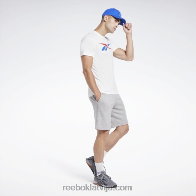 grafiskās sērijas vektoru T-krekls vīriešiem 0T4641185 Reebok balts/vektorsarkans/vektorzils