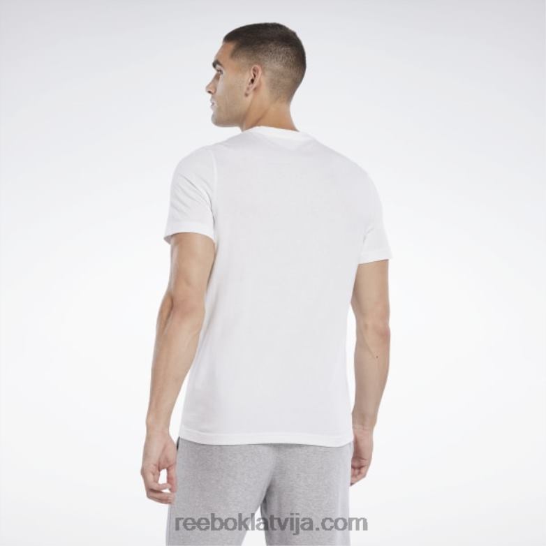 grafiskās sērijas vektoru T-krekls vīriešiem 0T4641185 Reebok balts/vektorsarkans/vektorzils