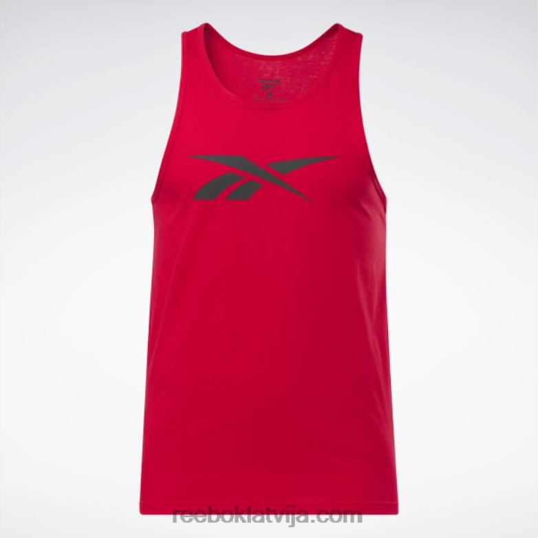 grafiskās sērijas vektoru tvertnes augšdaļa vīriešiem 0T4641231 Reebok vektors sarkans/melns