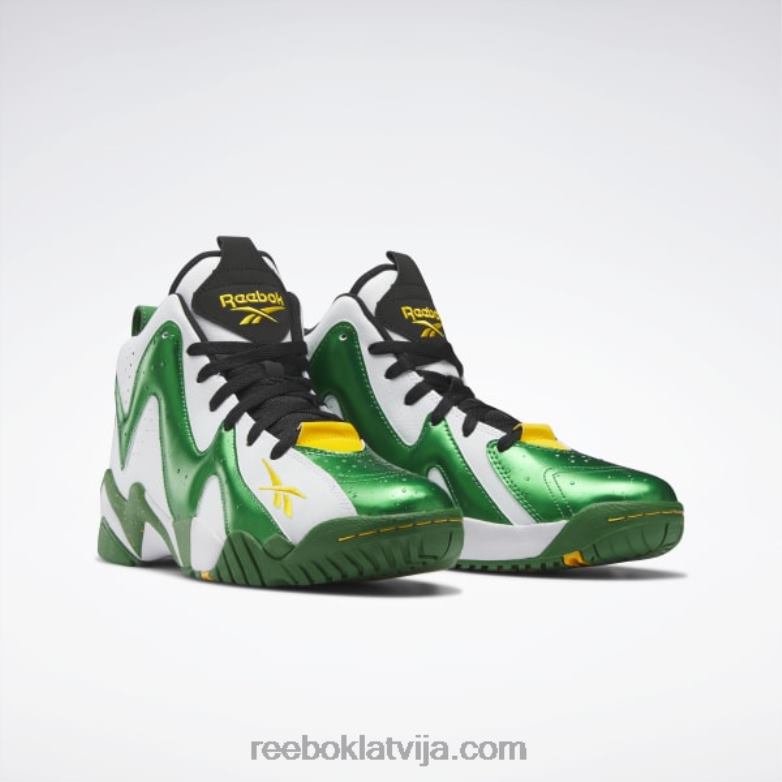 hurrikaze ii basketbola apavi0T464149 Reebok glen green/ftwr white/core black