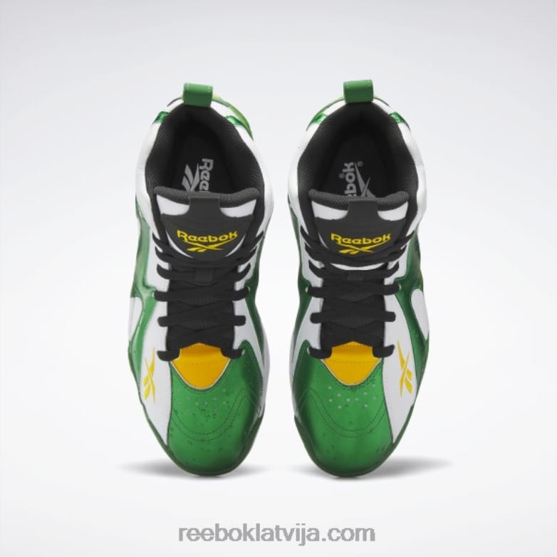 hurrikaze ii basketbola apavi0T464149 Reebok glen green/ftwr white/core black