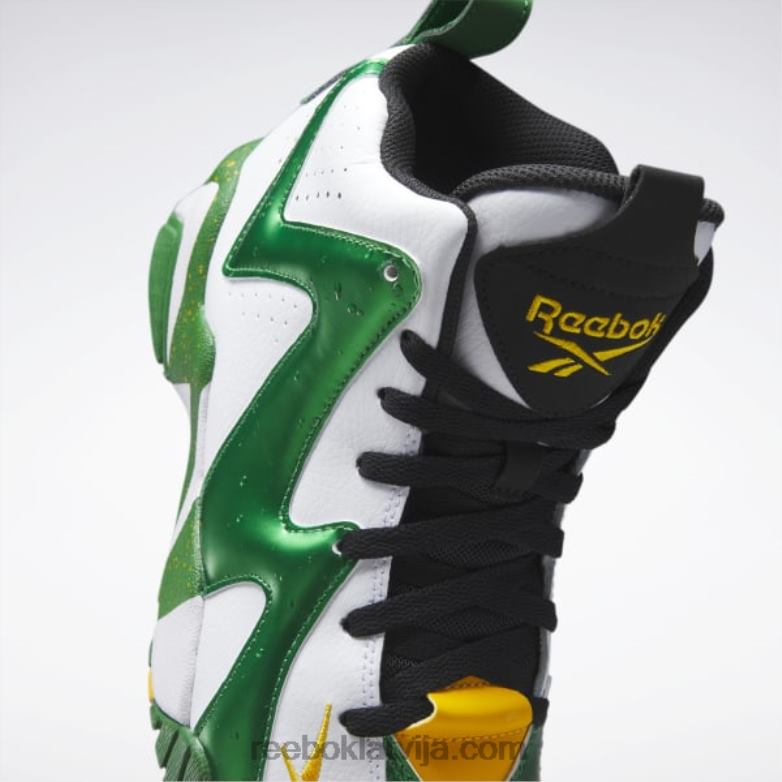 hurrikaze ii basketbola apavi0T464149 Reebok glen green/ftwr white/core black