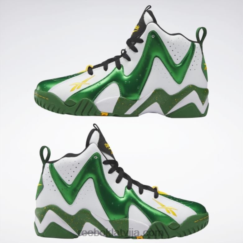 hurrikaze ii basketbola apavi0T464149 Reebok glen green/ftwr white/core black