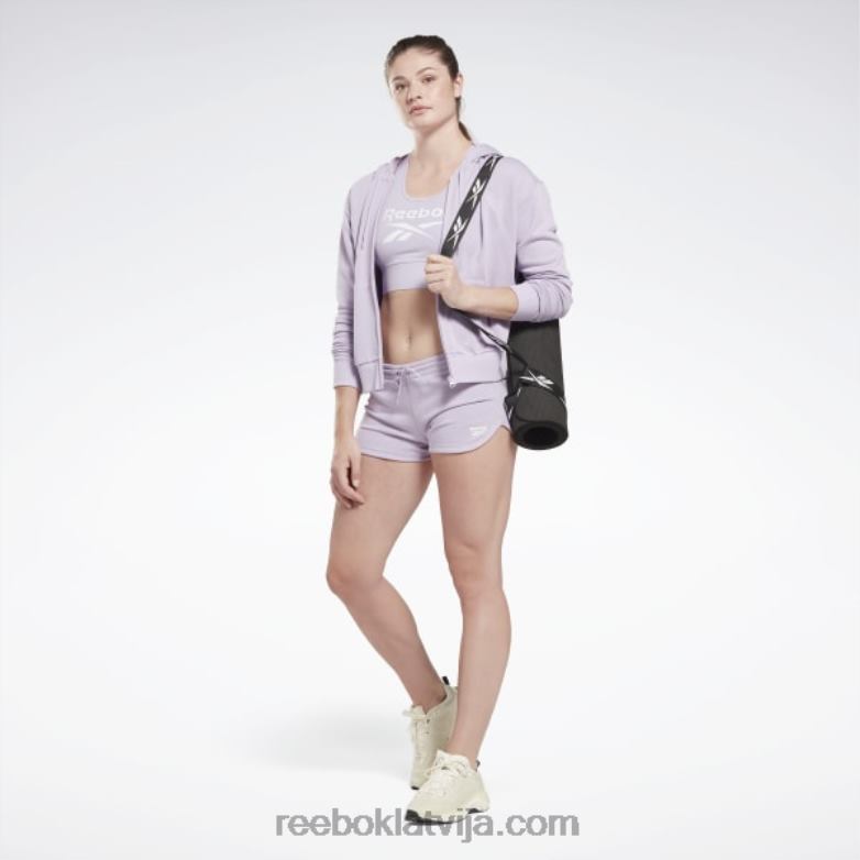 identitāte franču frotē šorti sievietes 0T464569 Reebok violeta oāze