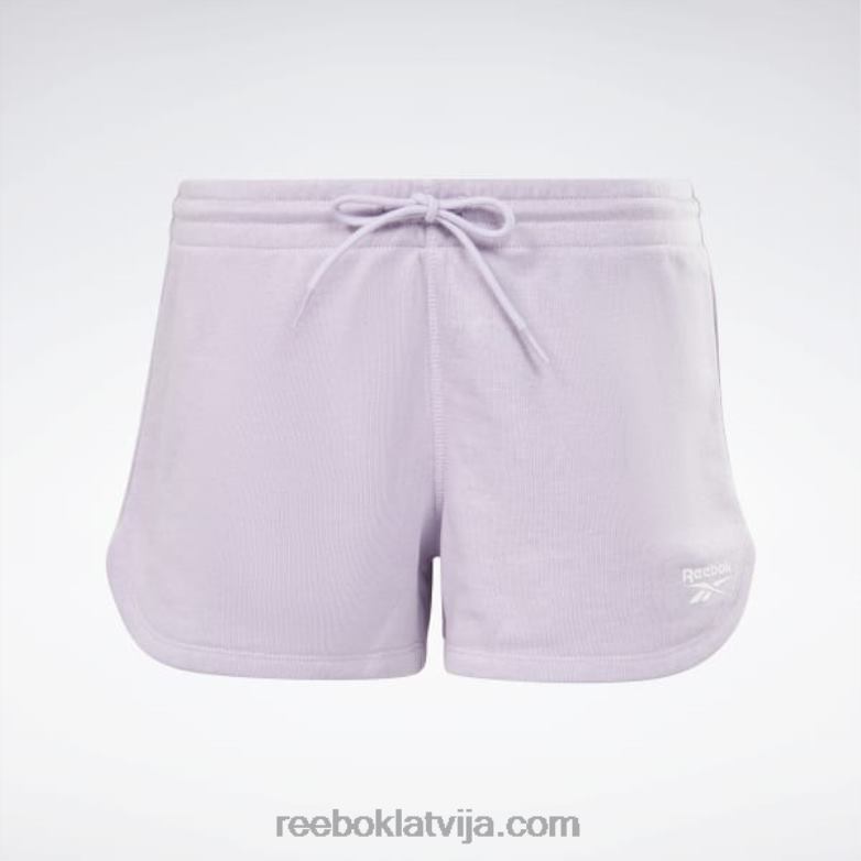 identitāte franču frotē šorti sievietes 0T464569 Reebok violeta oāze