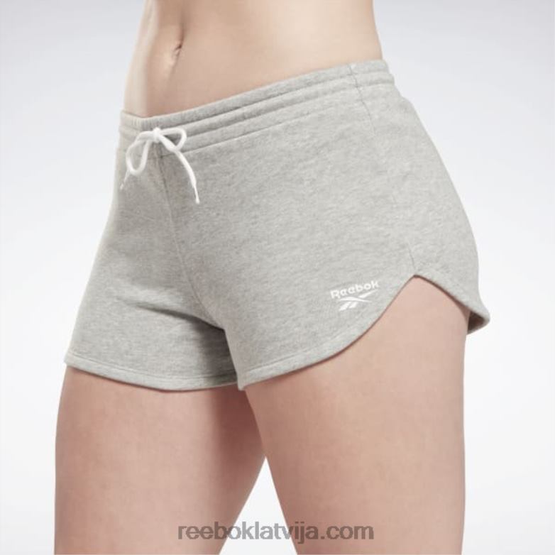 identitāte franču frotē šorti sievietes 0T464637 Reebok vidēji pelēki virši
