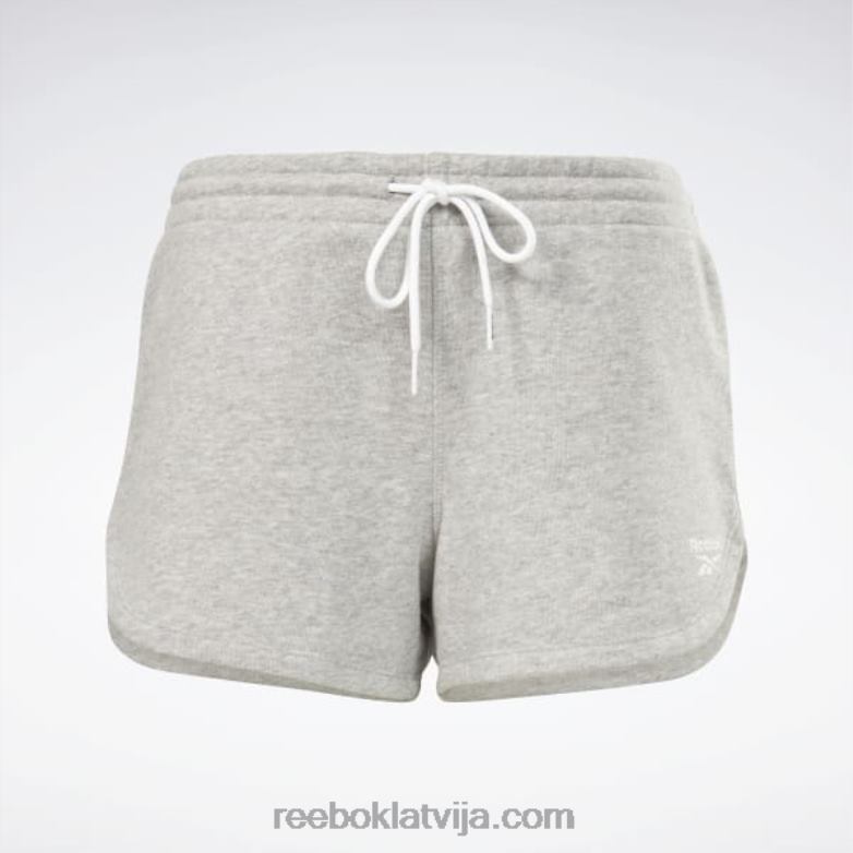 identitāte franču frotē šorti sievietes 0T464637 Reebok vidēji pelēki virši