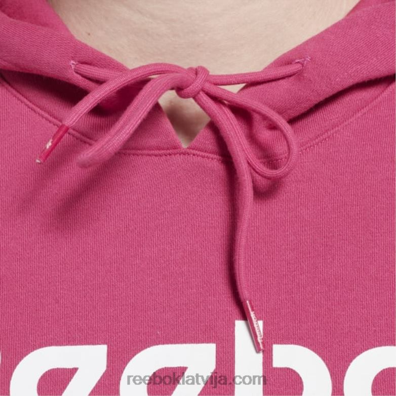 identitāte liela logotipa flīsa kapuci sievietes 0T464582 Reebok daļēji lepni rozā