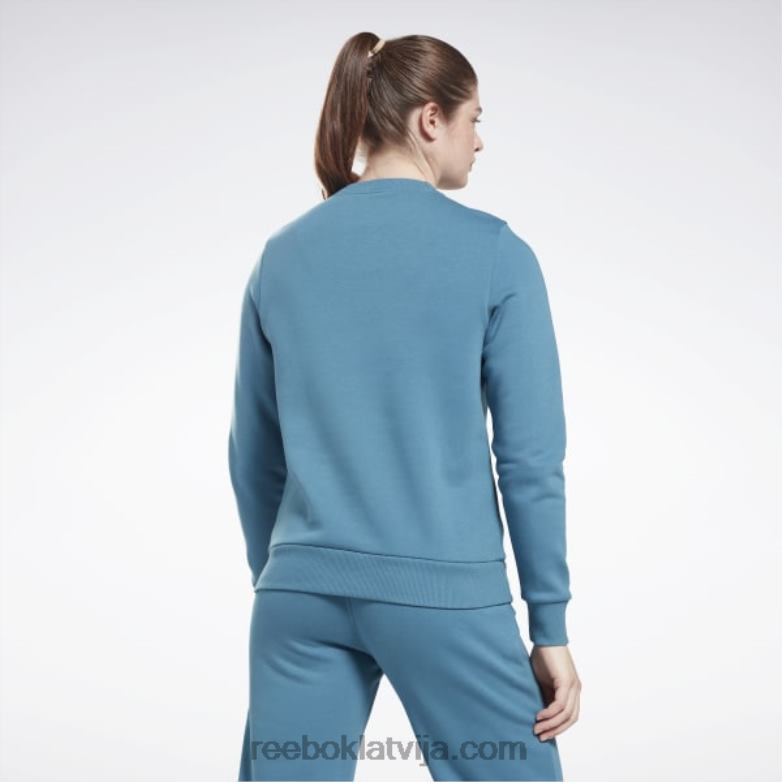 identitāte liela logotipa vilnas komandas sporta krekls sievietes 0T464827 Reebok tēraudzils s23-r