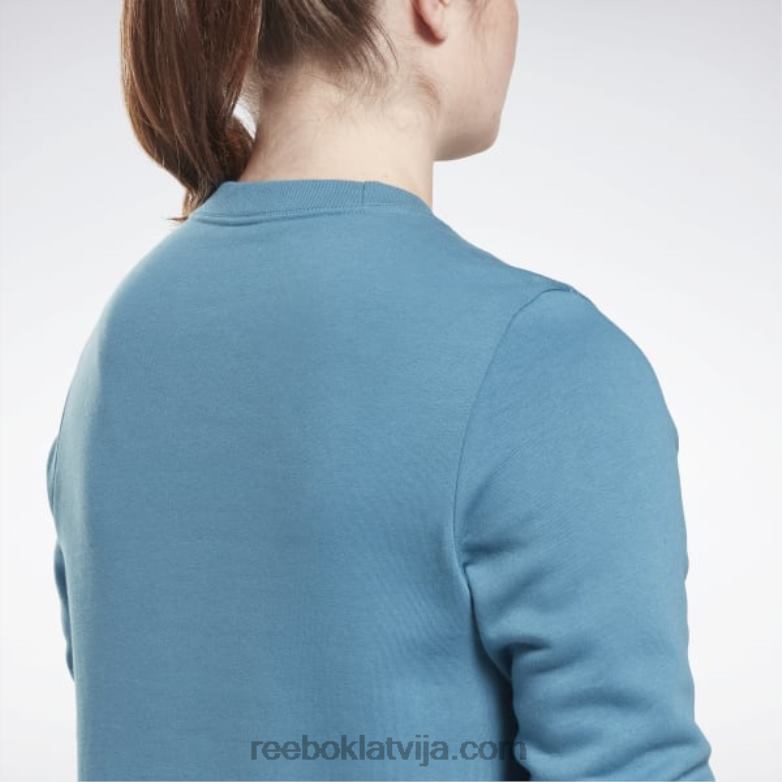 identitāte liela logotipa vilnas komandas sporta krekls sievietes 0T464827 Reebok tēraudzils s23-r