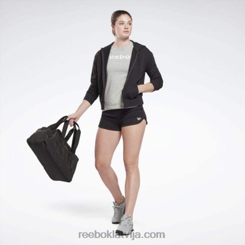 identitāte mazs logotips franču frotē kapuci ar rāvējslēdzēju sievietes 0T464437 Reebok melns