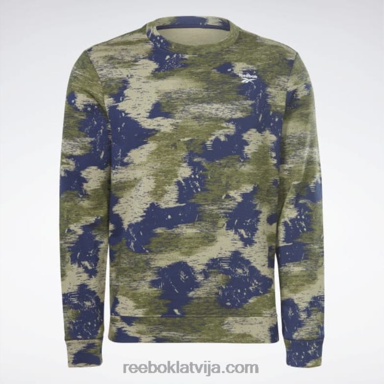 identitāte moderns camo flīsa komandas sporta krekls vīriešiem 0T4641297 Reebok mednieks zaļš
