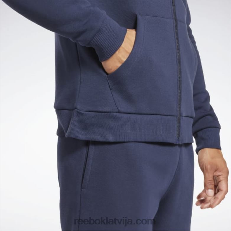 identitātes flīsa kapuci ar pilnu rāvējslēdzēju vīriešiem 0T4641192 Reebok vektora flote