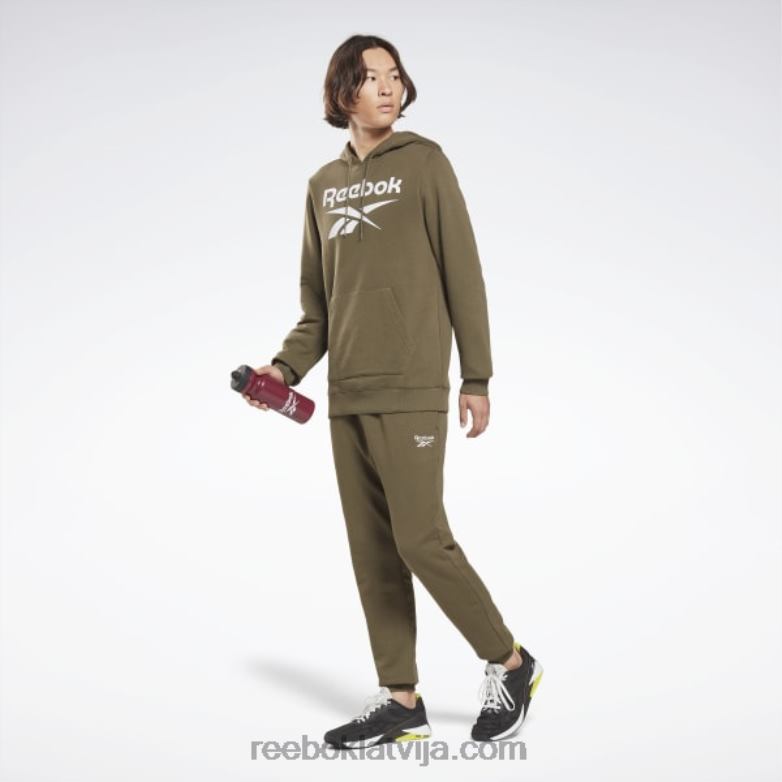 identitātes kapuci ar lielu logotipu vīriešiem 0T4641344 Reebok Zaļā armija