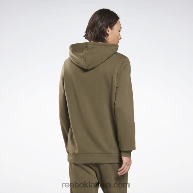 identitātes kapuci ar lielu logotipu vīriešiem 0T4641344 Reebok Zaļā armija