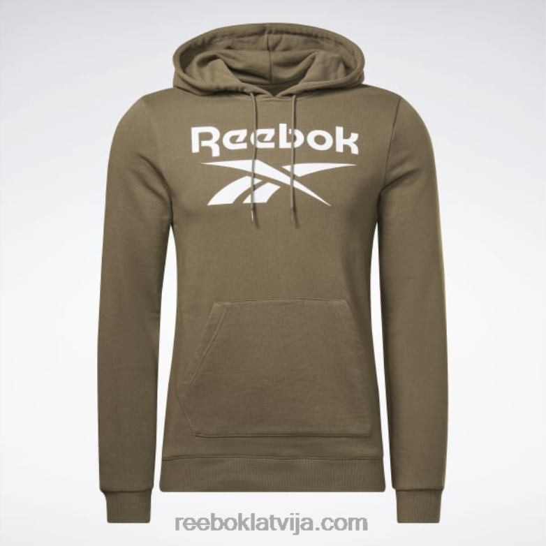identitātes kapuci ar lielu logotipu vīriešiem 0T4641344 Reebok Zaļā armija