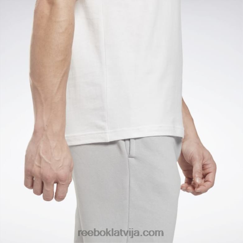 identitātes klasikas t-krekls vīriešiem 0T4641170 Reebok balts