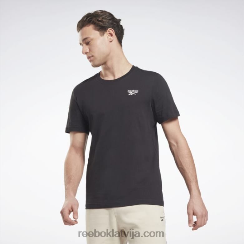 identitātes klasikas t-krekls vīriešiem 0T4641239 Reebok melns