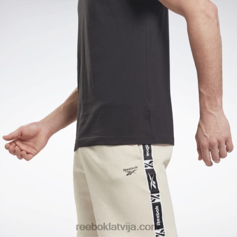 identitātes klasikas t-krekls vīriešiem 0T4641239 Reebok melns