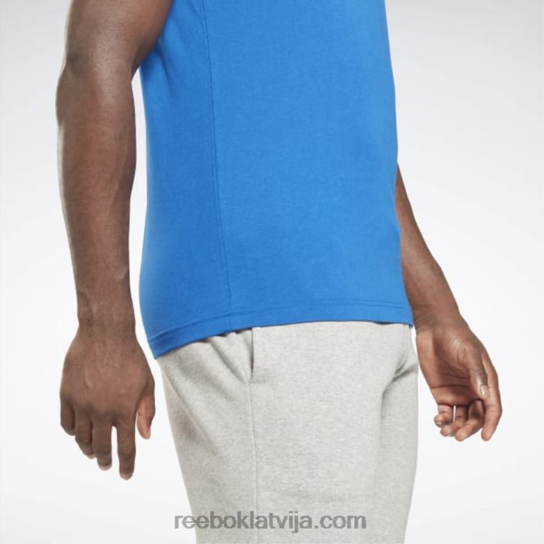 identitātes liela logotipa t-krekls vīriešiem 0T4641193 Reebok vektors zils/balts
