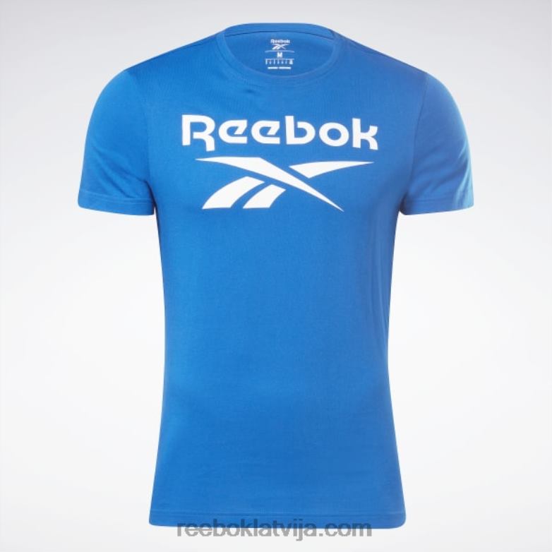 identitātes liela logotipa t-krekls vīriešiem 0T4641193 Reebok vektors zils/balts