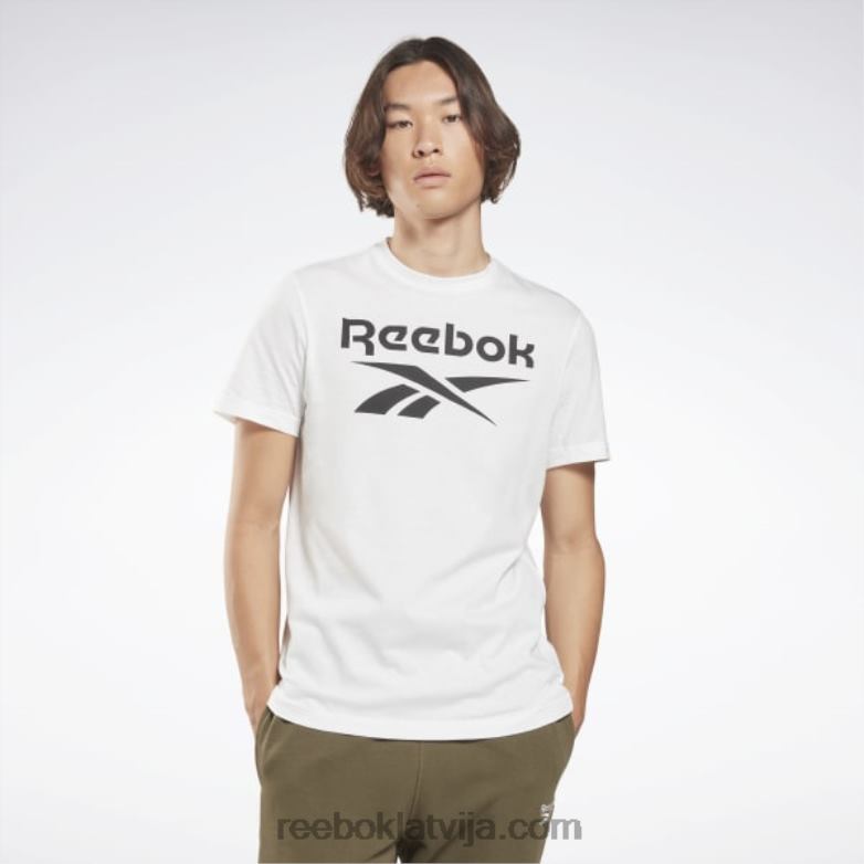 identitātes liela logotipa t-krekls vīriešiem 0T4641259 Reebok balts