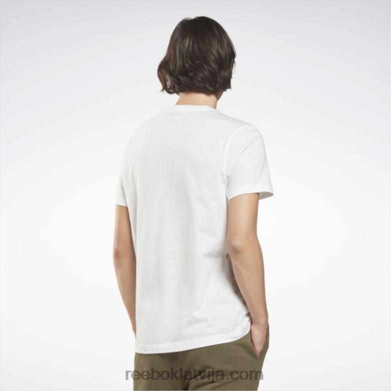 identitātes liela logotipa t-krekls vīriešiem 0T4641259 Reebok balts