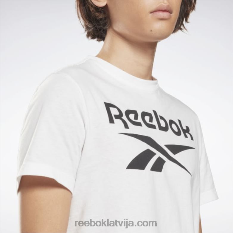 identitātes liela logotipa t-krekls vīriešiem 0T4641259 Reebok balts