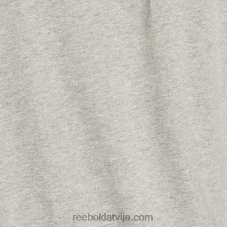 identitātes liela logotipa t-krekls vīriešiem 0T4641306 Reebok vidēji pelēki virši