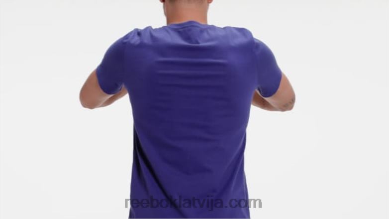 identitātes liela logotipa t-krekls vīriešiem 0T4641348 Reebok trekns violets