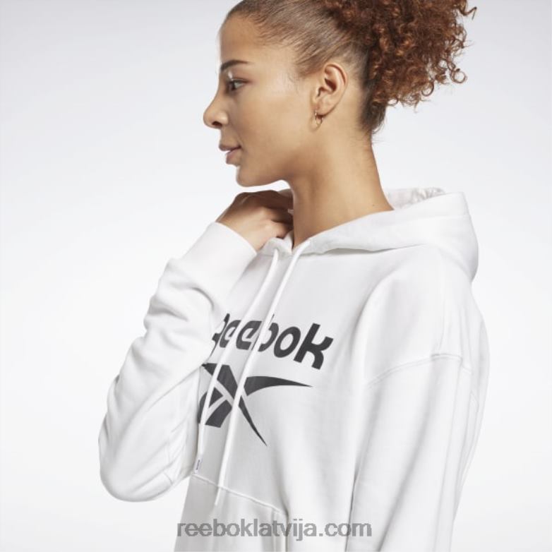 identitātes logo franču frotē kapuci sievietes 0T464989 Reebok balts melns