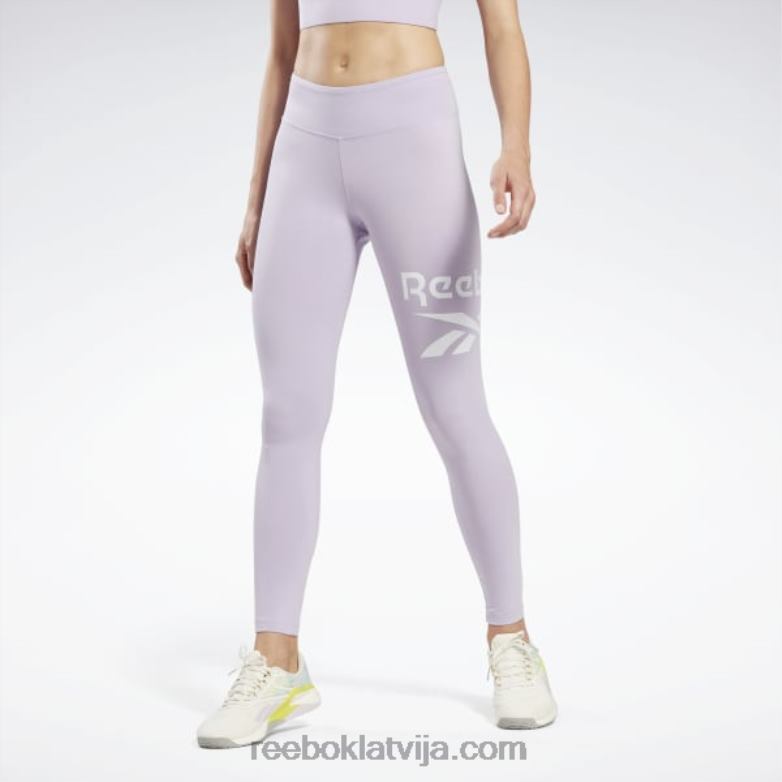 identitātes logo legingi sievietes 0T464550 Reebok violeta oāze