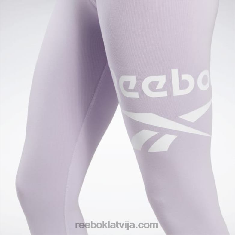 identitātes logo legingi sievietes 0T464550 Reebok violeta oāze