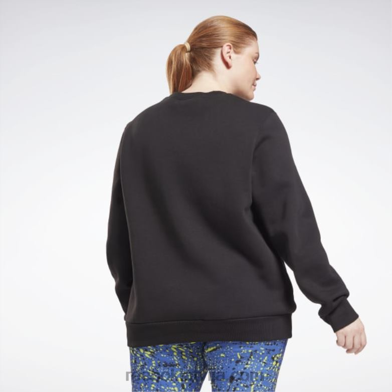 identitātes logotipa vilnas komandas sporta krekls (plus izmēra) sievietes 0T464998 Reebok melns