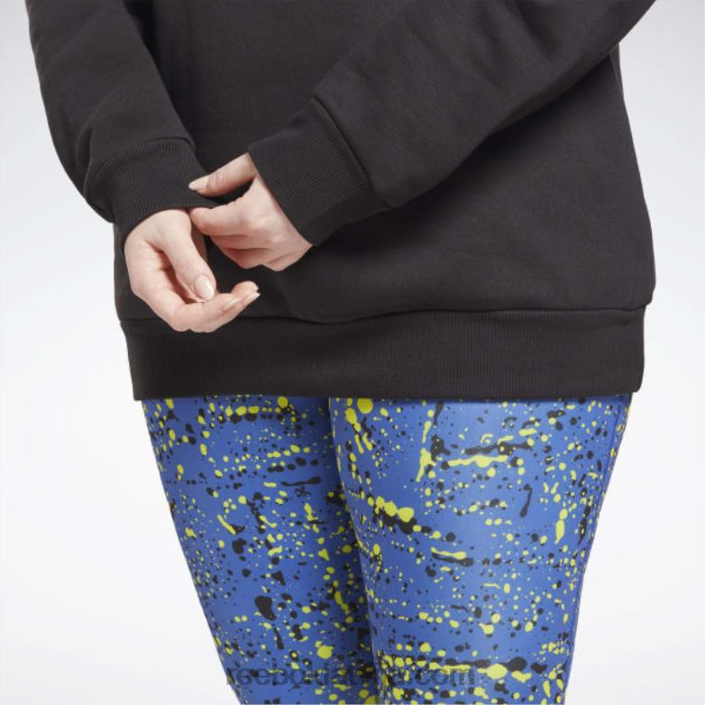 identitātes logotipa vilnas komandas sporta krekls (plus izmēra) sievietes 0T464998 Reebok melns