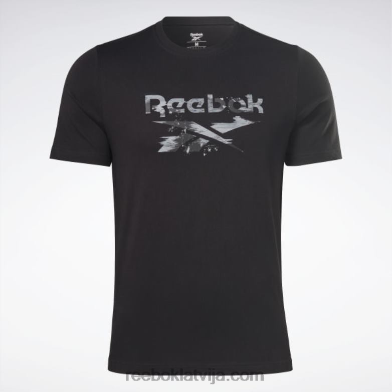 identitātes moderns camo t-krekls vīriešiem 0T4641155 Reebok melns