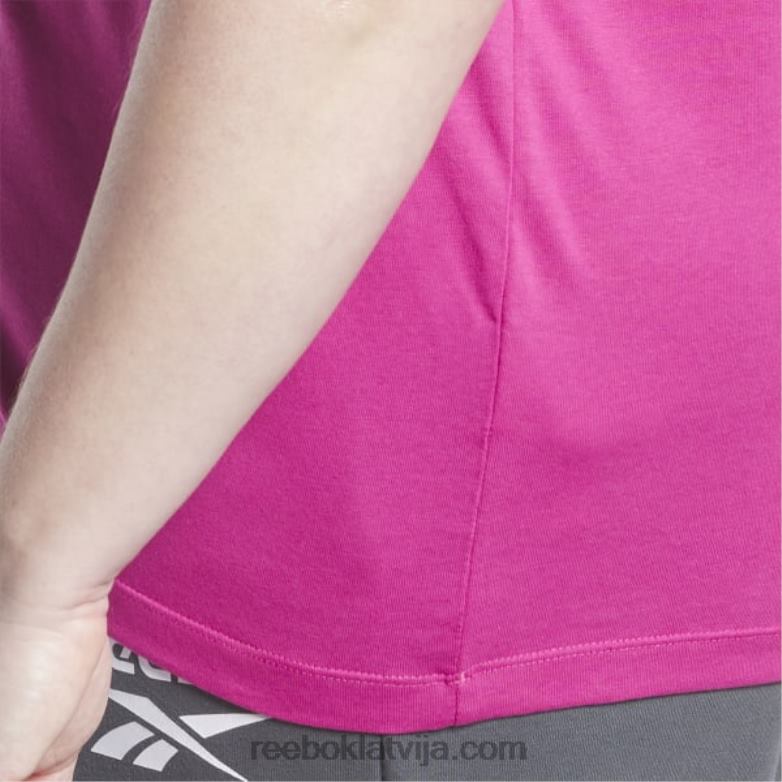 identitātes t-krekls (plus izmērs) sievietes 0T464624 Reebok daļēji lepni rozā
