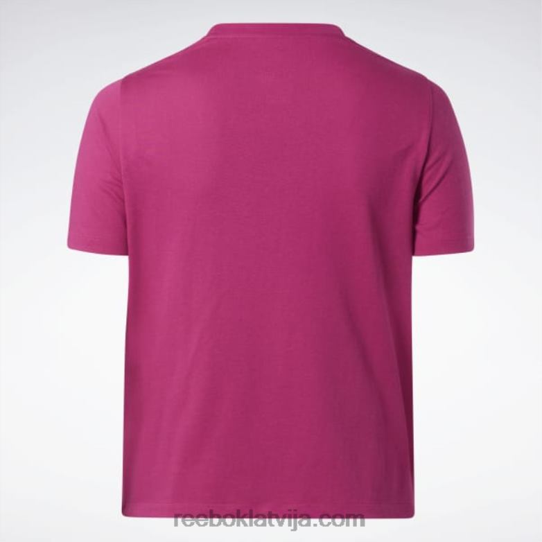 identitātes t-krekls (plus izmērs) sievietes 0T464624 Reebok daļēji lepni rozā