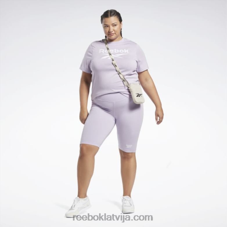 identitātes t-krekls (plus izmērs) sievietes 0T464729 Reebok violeta oāze