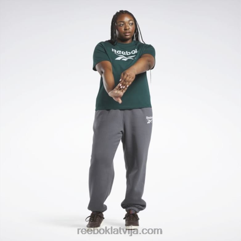 identitātes t-krekls (plus izmērs) sievietes 0T464958 Reebok mežs zaļš