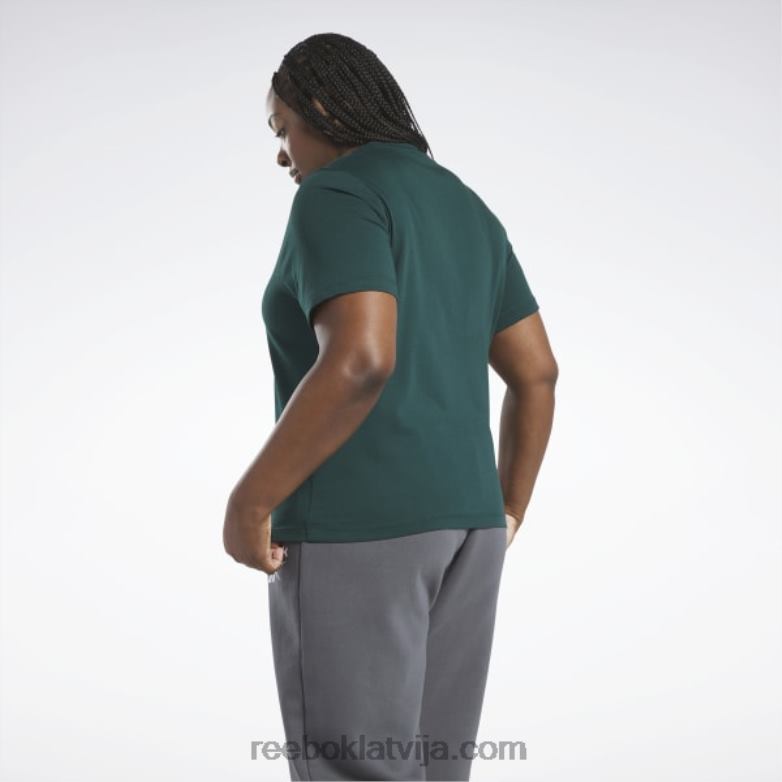 identitātes t-krekls (plus izmērs) sievietes 0T464958 Reebok mežs zaļš