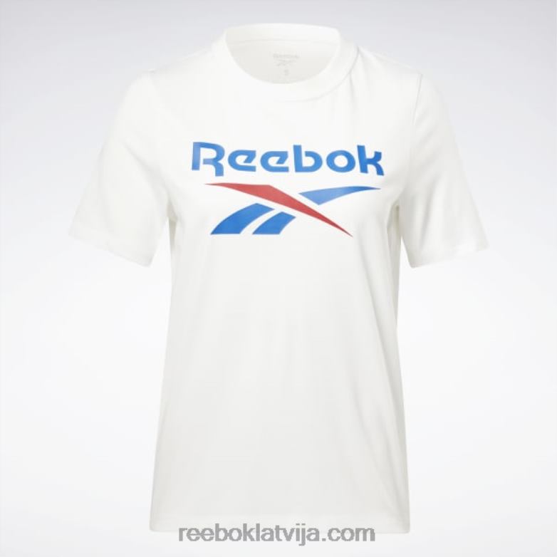identitātes t-krekls sievietes 0T464446 Reebok balts/vektorzils