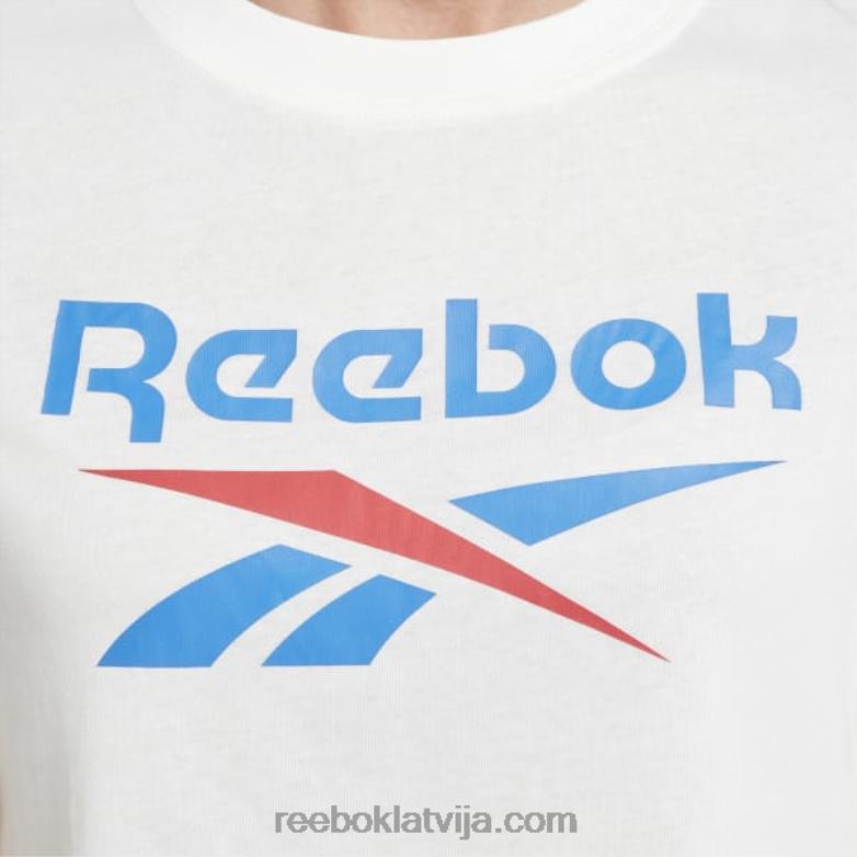 identitātes t-krekls sievietes 0T464523 Reebok balts/vektorzils