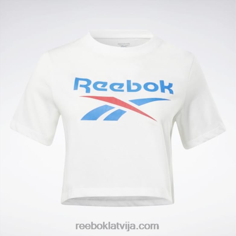 identitātes t-krekls sievietes 0T464523 Reebok balts/vektorzils